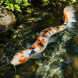 Electric eel + Koi fish